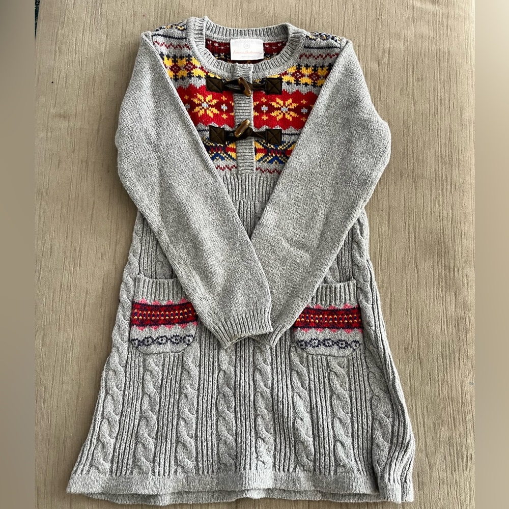 Gently used Hanna Andersson adorable sweater dress!